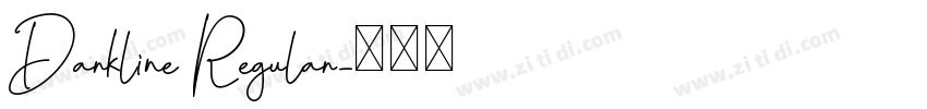 Darkline Regular字体转换